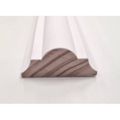 2.4m 45x20mm Dado Rail Trim White Primed Double Astragal Woo...